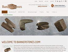 Tablet Screenshot of bannerstones.com